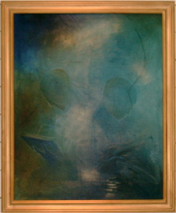 Blå serafer - 2003, oil on canvas, 80 x 100 cm. Sold.