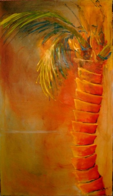 Palm - 2002, oil on canvas, 100 x 180 cm.